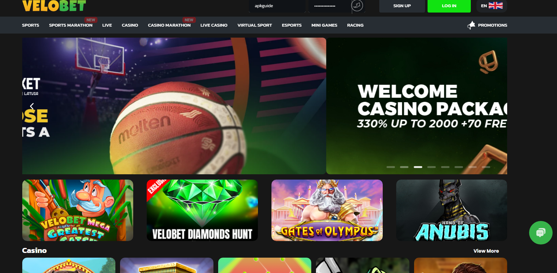 Velobet casino